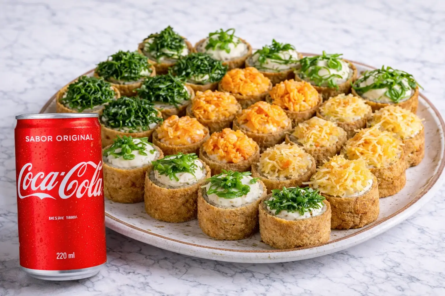 Combo Hot Roll Insano — 30 Peças + Coca-Cola Lata